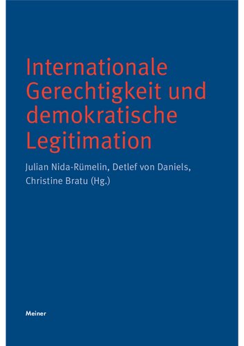 Internationale Gerechtigkeit und demokratische Legitimation
