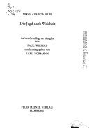 De venatione sapientiae. Die Jagd nach Weisheit: Zweisprachige Ausgabe (lateinisch-deutsche Parallelausgabe, Heft 24)