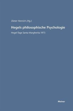 Hegels philosophische Psychologie: Hegel-Tage Santa Margherita 1973