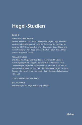 Hegel-Studien Band 6