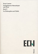Zu Philosophie und Politik