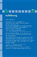 Aufklärung, Band 27: Winckelmann