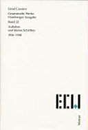 Aufsätze und kleine Schriften (1936-1940)