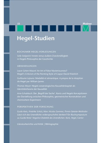 Hegel-Studien Band 51