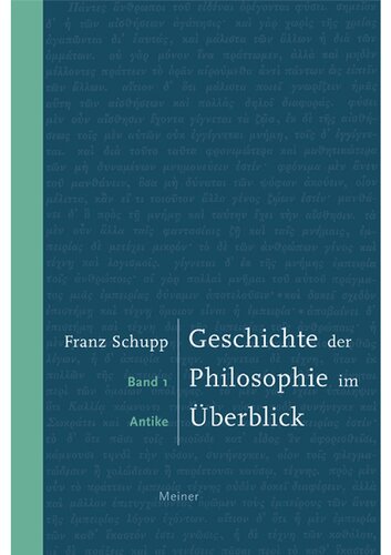 Geschichte der Philosophie im Überblick. Band 1: Antike