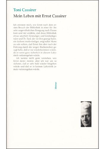 Mein Leben mit Ernst Cassirer