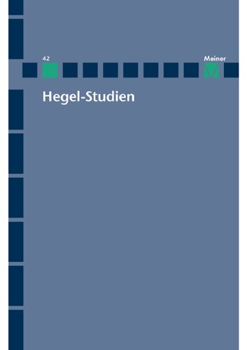 Hegel-Studien Band 42: 2007