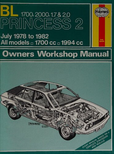Haynes B. L. Princess 2 1978-82 Owners Workshop Manual