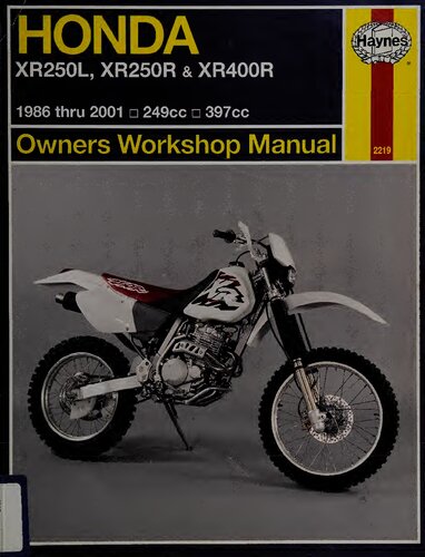 Haynes Honda XR250/400 Owners Workshop Manual