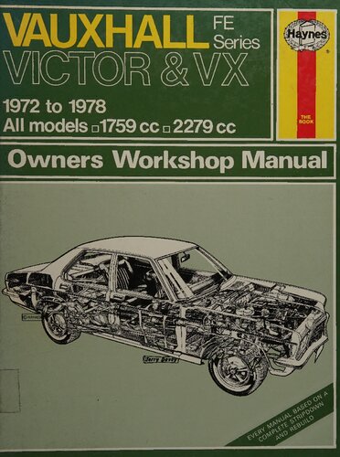 Haynes Vauxhall Victor & VX4/90 FE Series Owners Workshop Manual