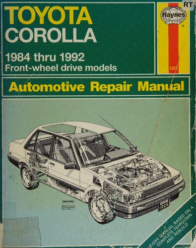 Haynes Toyota Corolla Automotive Repair Manual