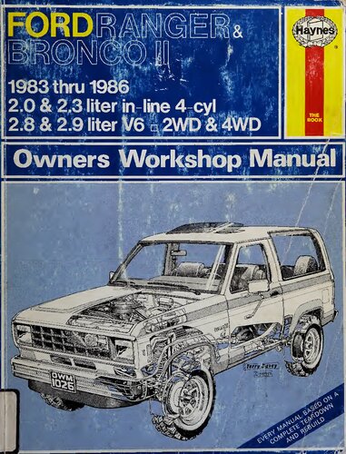 Haynes Ford Ranger & Bronco II Owners Workshop Manual