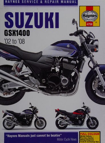 Haynes Suzuki GSX1400 Service & Repair Manual 2002 to 2008
