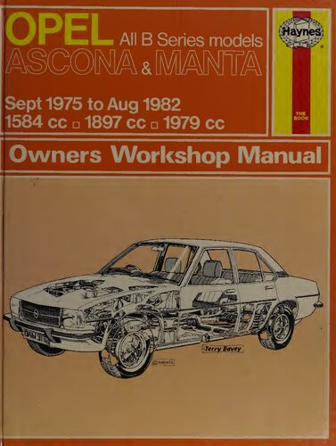 Haynes Opel Ascona & Manta Owners Workshop Manual