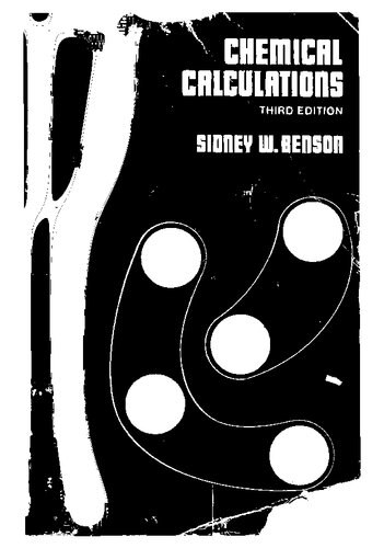Chemical Calculations Benson Sidney William