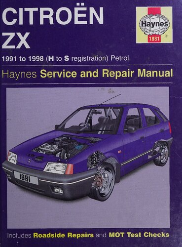 Haynes Citroen ZX Petrol Service & Repair Manual 1991-1998