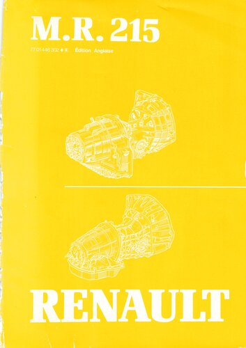 Renault MR215 - 4139-4141 Auto Trans Shop Manual