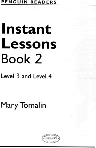 Instant Lessons Book 2 (Penguin English Photocopiables)