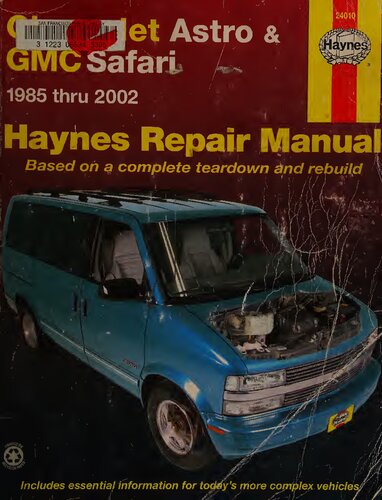 Haynes Chevrolet Astro & GMC Safari Mini-Vans 1985 thru 2002 Automotive Repair Manual