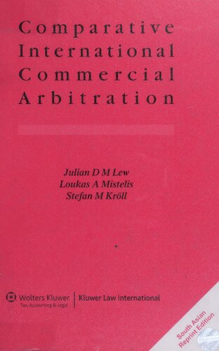 Comparative International Commercial Arbitration