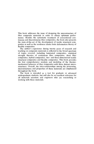 Microstructural Design of Fiber Composites (Cambridge Solid State Science Series)