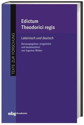 Edictum Theodorici regis / Das 
