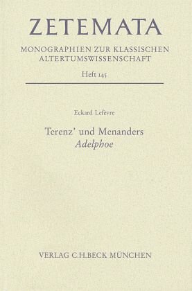 Terenz' und Menanders Adelphoe