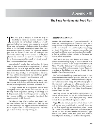 Dr Melvin Page  (Dentist) - Fundamental Food Plan
