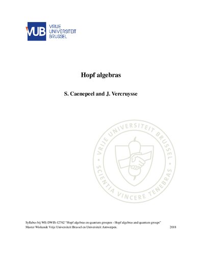 Hopf algebras