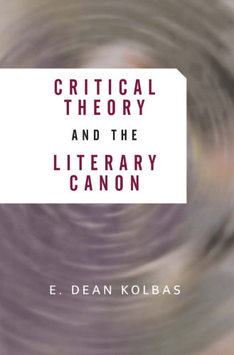 Critical Theory and the Literary Canon