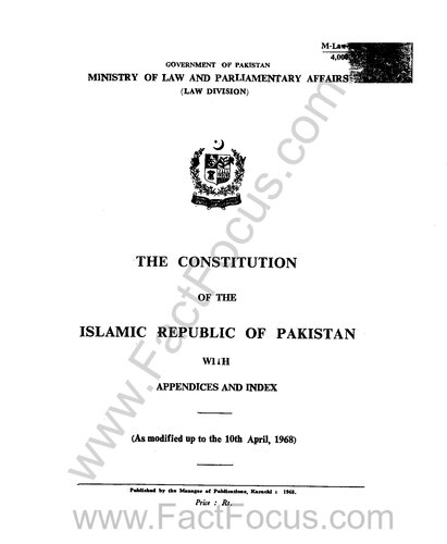 Constitution of Pakistan 1962