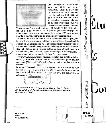 Les méditations cartésiennes de Husserl