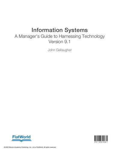 Information Systems: A Manager's Guide to Harnessing Technology