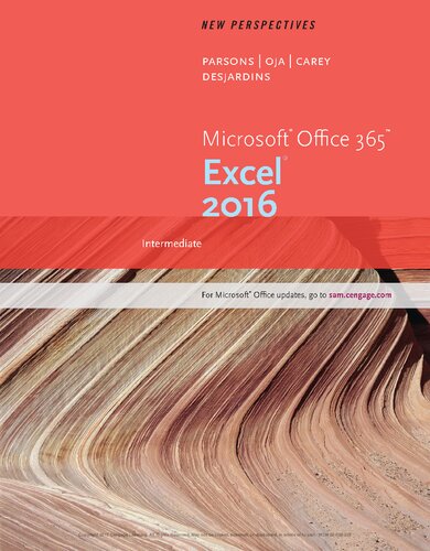 New Perspectives Microsoft Office 365 & Excel 2016 Intermediate