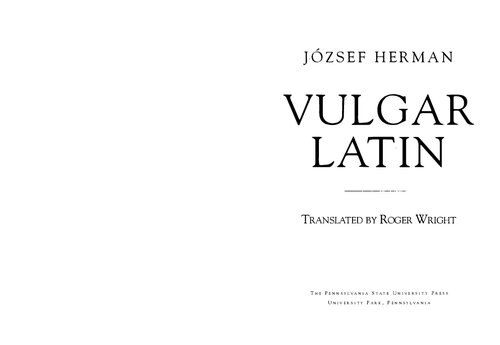 Vulgar Latin