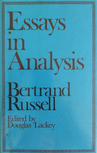 Essays in Analysis