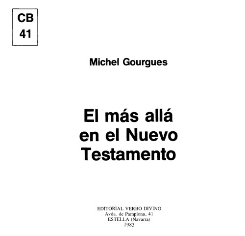 El Mas Alla en el Nuevo Testamento