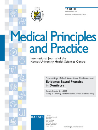 Evidence Based Practice in Dentistry (Medical Principles and Practice)