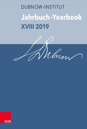 Jahrbuch des Dubnow-Instituts /Dubnow Institute Yearbook XVIII 2019