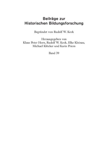 Das Rheinland als Schul- und Bildungslandschaft (1250-1750)