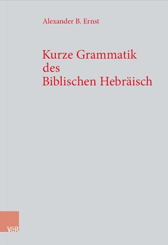 Kurze Grammatik des Biblischen Hebräisch