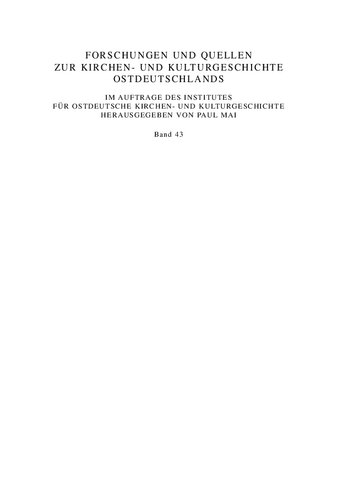 Institut für ostdeutsche Kirchen- und Kulturgeschichte e.V. 1988-2010