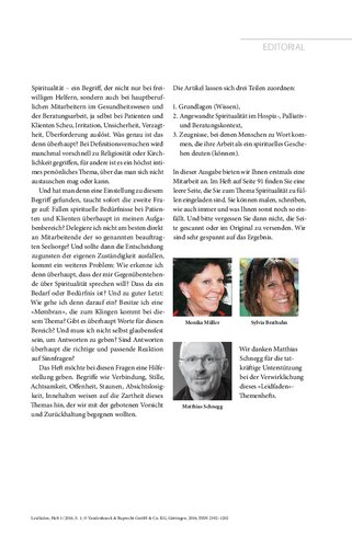 Spiritualität als (ein) Weg der Welterfassung: Leidfaden 2016 Heft 01