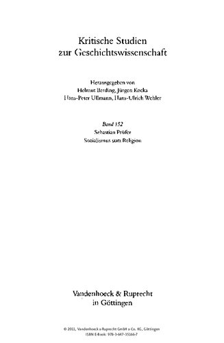 Sozialismus statt Religion: Die deutsche Sozialdemokratie vor der religiösen Frage 1863-1890
