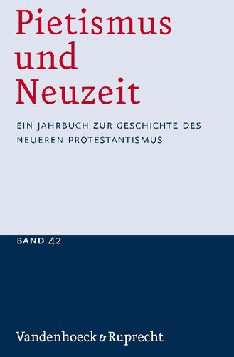 Pietismus und Neuzeit Band 42 – 2016