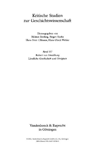 Ländliche Gesellschaft und Obrigkeit: Gemeindeprotest und politische Mobilisierung im 18. und 19. Jahrhundert