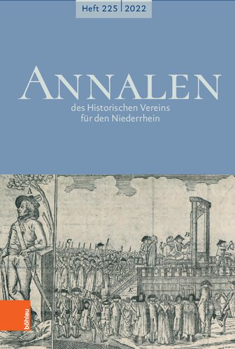Annalen des Historischen Vereins für den Niederrhein 225 (2022)