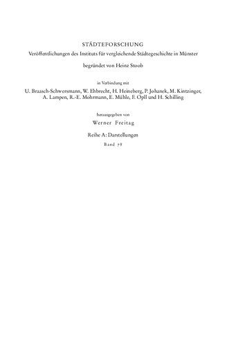 Die Mittelalterlichen Stadte in Den Bohmischen Landern: Grundung - Verfassung - Entwicklung (Stadteforschung. Reihe A: Darstellungen, 78) (German Edition)