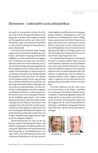 Ehrenamt - Unbezahlt und unbezahlbar: Leidfaden 2015 Heft 04 (German Edition)