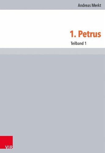 1. Petrus: Teilband 1